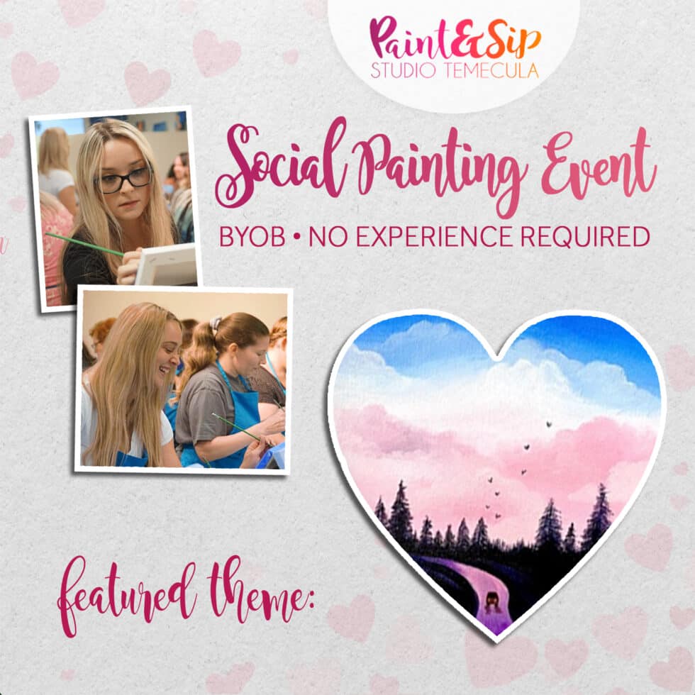 Paint and Sip BYOB Event “Scenic View” Paint & Sip Studio Temecula